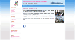 Desktop Screenshot of ceoi2010.ics.upjs.sk